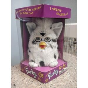 Furby Dalmatian electronic toy In Original Package 1998 Vintage